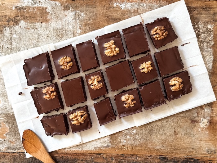 raw brownies