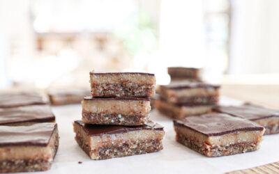 Raw Salted Caramel Slices