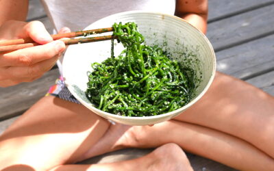 Chlorophyll Cucumber Spaghetti