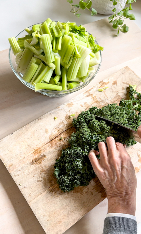 cucumber celery kale