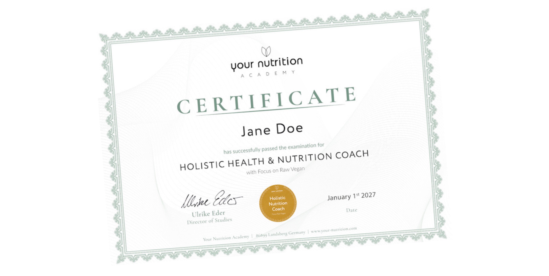 Certification Health Coach