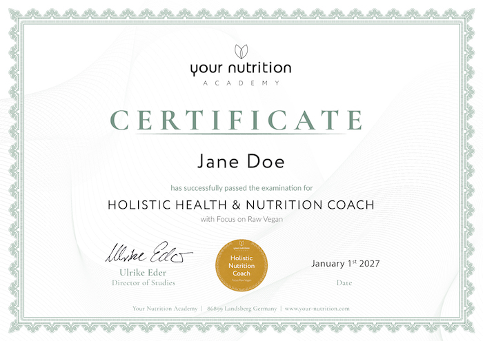 Your Nutrition Academy Certification