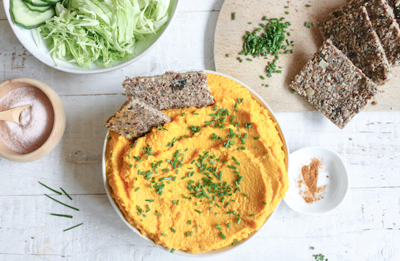 raw vegan carrot spread