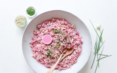 Red Pointed Cabbage and Cucumber Salad